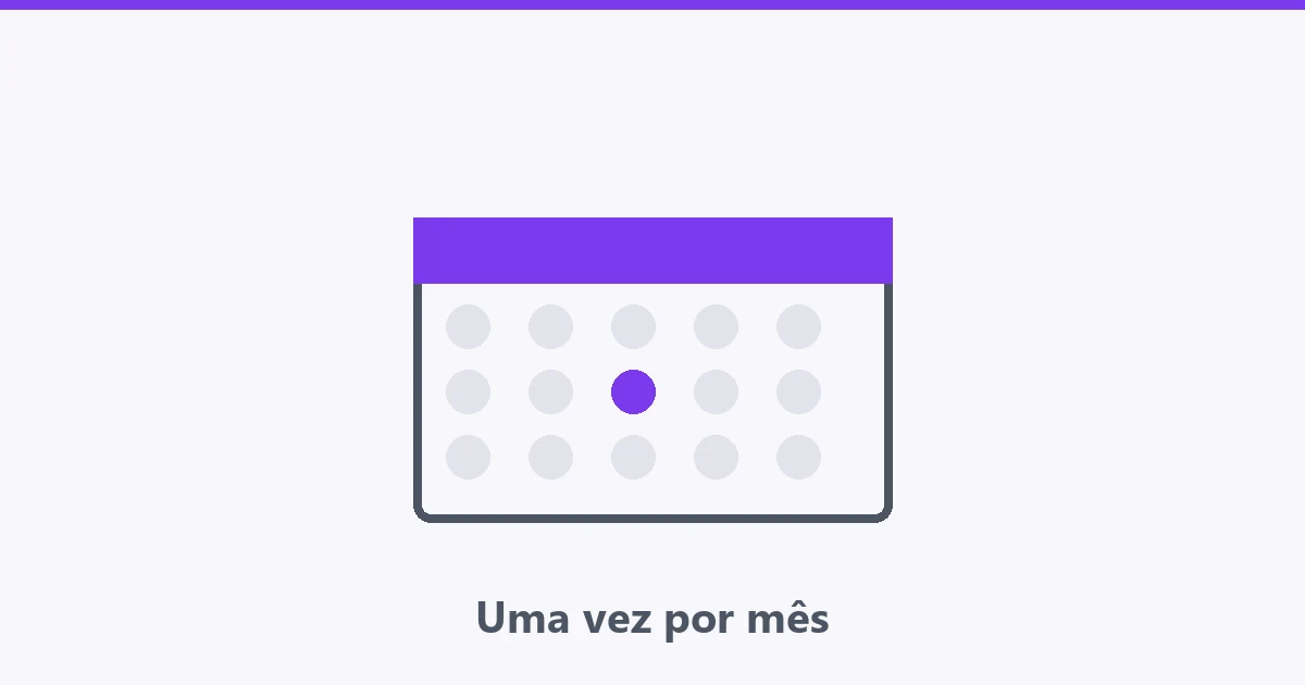 Calendário com um dia marcado e ícones de faxina ao redor