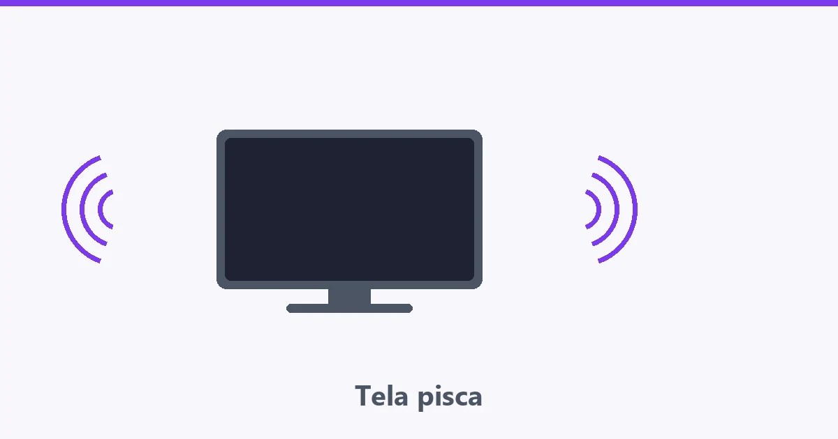 Televisão com tela piscando e cabo com encaixe solto em destaque