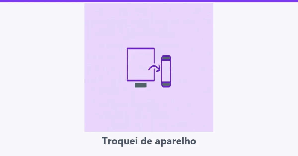 Televisao e celular lado a lado com seta indicando a troca de aparelho
