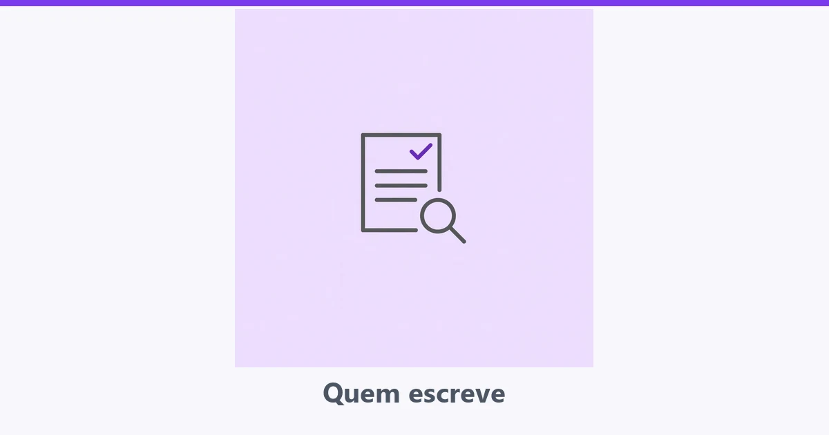 Folha de papel com selo de conferido e uma lupa ao lado