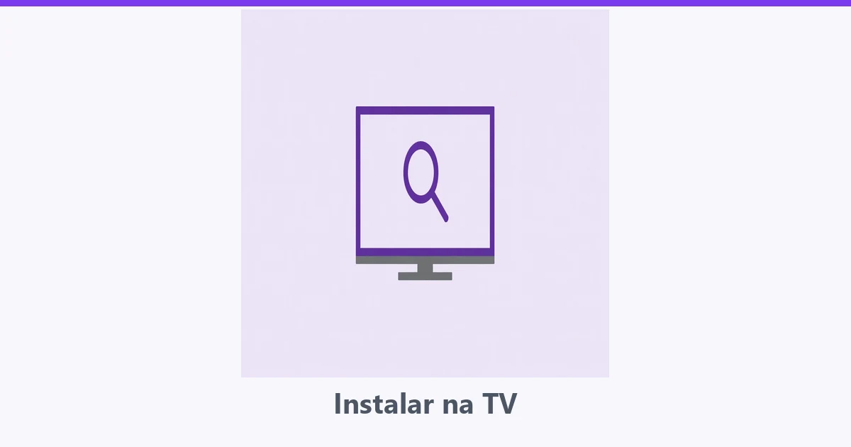 Televisão com lupa na tela indicando busca na loja