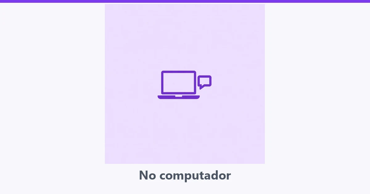Notebook simples com balão de conversa ao lado