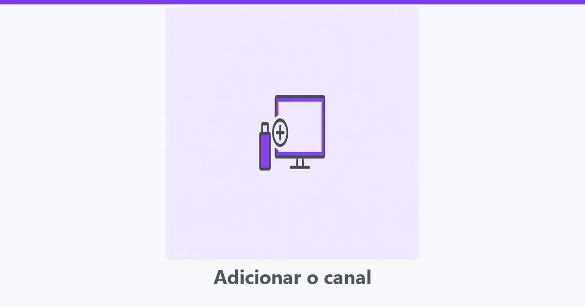 Aparelho de streaming ao lado de televisão com sinal de adicionar